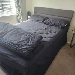 Full size bedframe and mattress