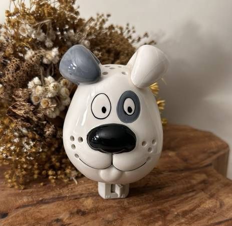 Puppy Dog Face Figurine Night Wall Light Kids Decoration Accent