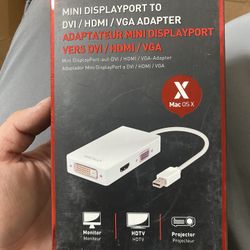 MINI DISPLAYPORT TO DVI / HDMI / VGA ADAPTER