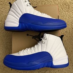 Size 13 (Tried on, comes with original box) - Air Jordan 12 retro blueberry