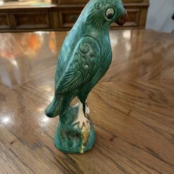 Antique Green Chinese Parrot Statue Incense Burner (See Description!!)