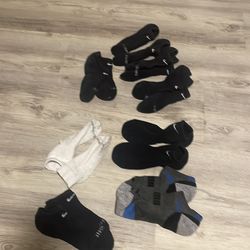 Socks.  11-13 size Nike, puma, wright