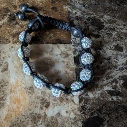 Iridescent Rhinestone Bracelet