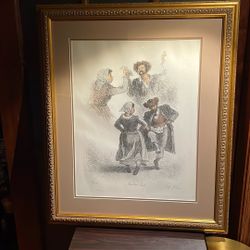 Handkerchief Dance Lithograph Limited Edition 25 From 225 Signed 