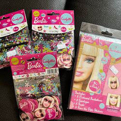 Barbie Confetti & Invitations