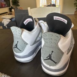 Air Jordan 4 Retro White Cement Men’s Sneakers – Size 12