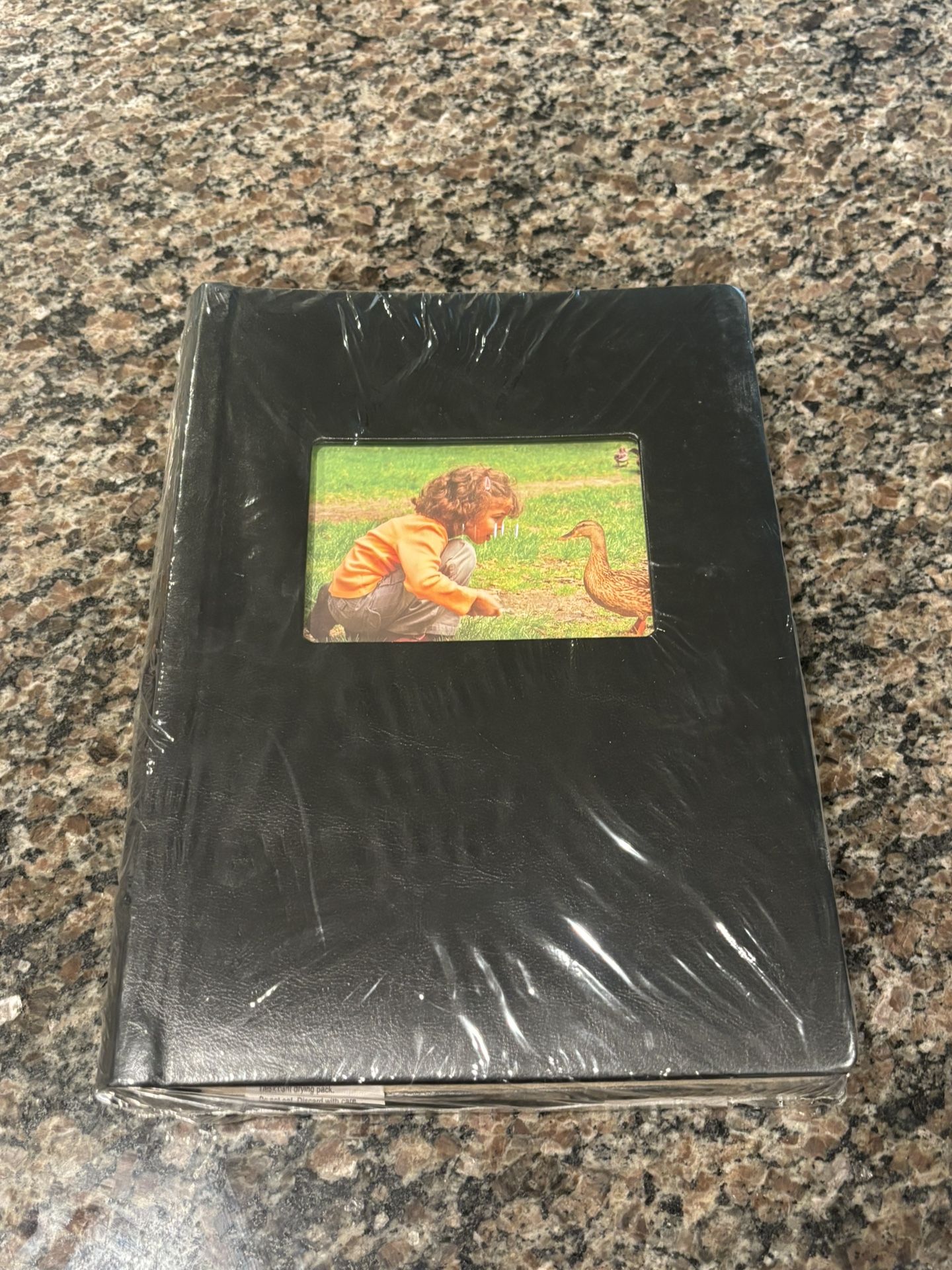 “Hard cover Photo Album” Black Cover With Faux Suede Lining!!