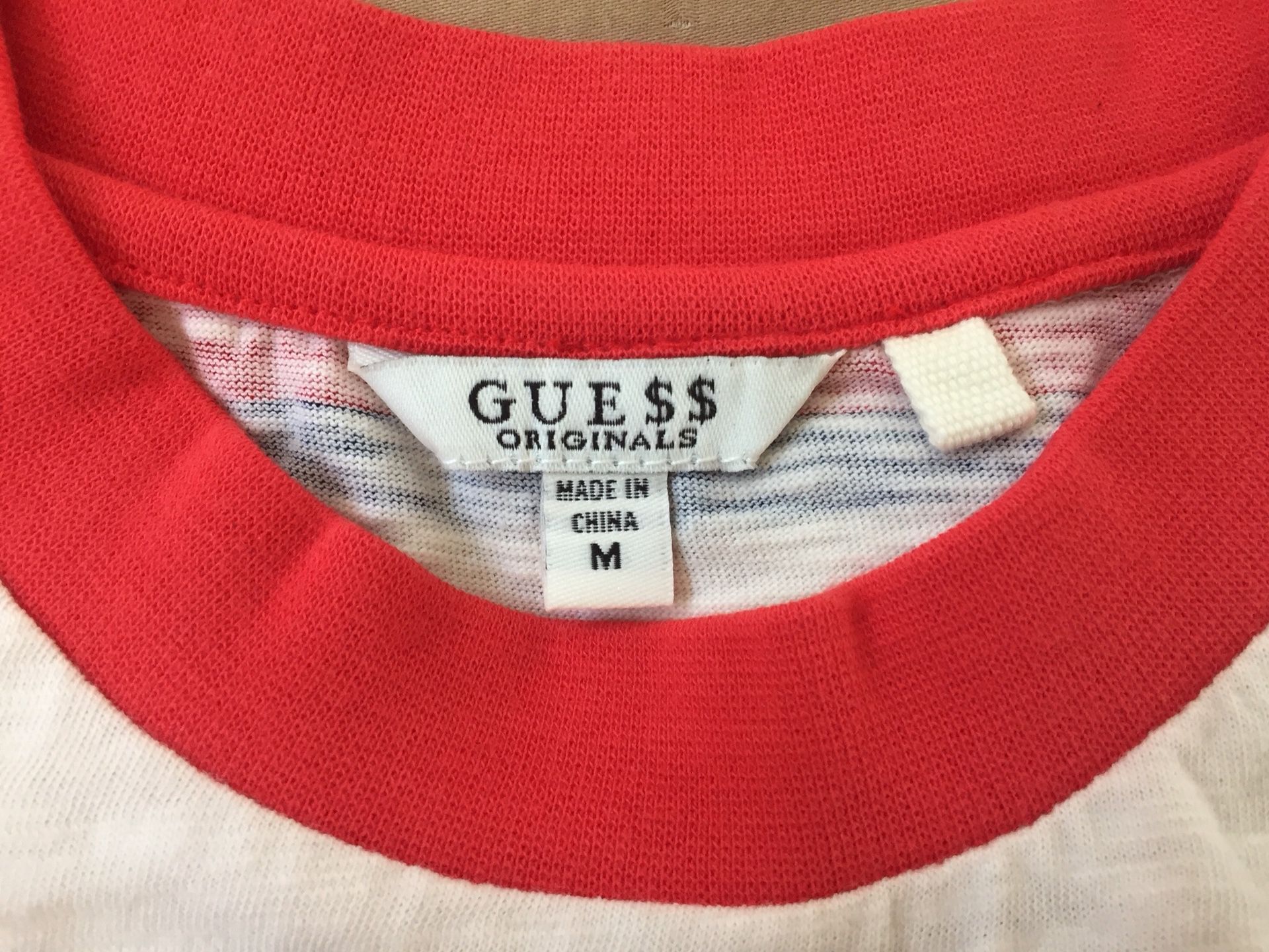 M GUE$$ / GUESS JEANS x A$AP / ASAP ROCKY Japan Exclusive Supreme Short Sleeve Shirt Red White Blue for Sale in Carlsbad, CA - OfferUp