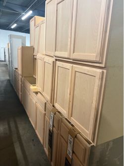 Unfinished cabinets