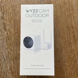 Wyze Cam Outdoor Wire-Free Starter Bundle with Base Station- Brand New Unopened