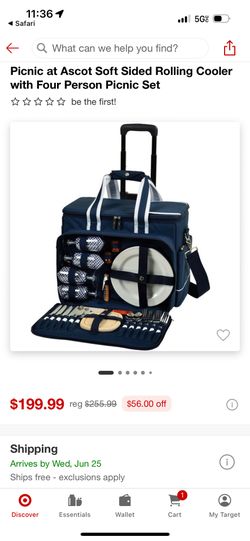 Rolling Picnic Cooler