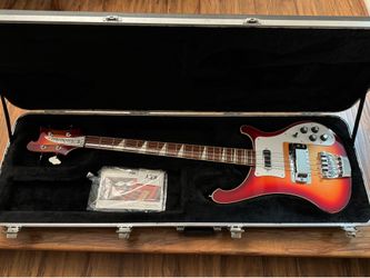 Pristine Rickenbacker 2013 4003 electric bass guitar in Fireglo finish