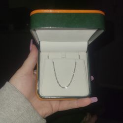 14k White Gold 24 inch Rope Chain