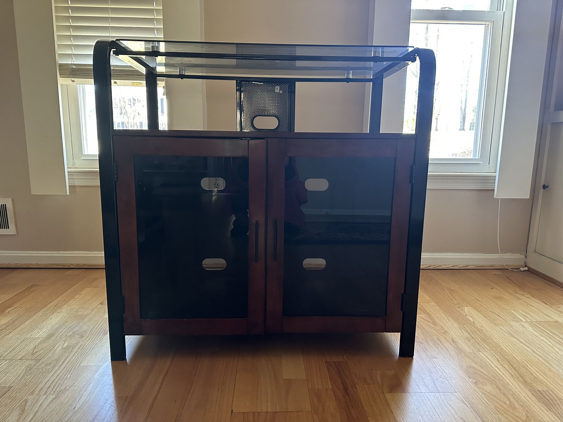 Glass Top Stand Cabinet