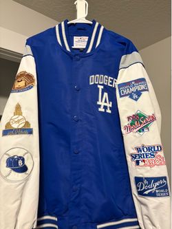 LA Dodgers MLB Genuine Merchandise Varsity Jacket 7x World Series Champions