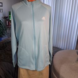 Adidas Blue Zip Athletic Jacket Sz 1x
