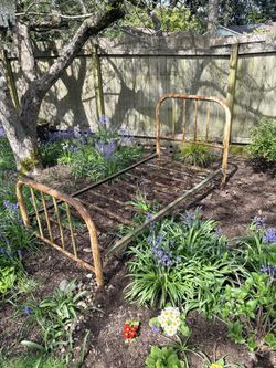 Iron bed frame