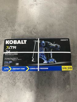 Kobalt 24v cordless 18-gauge Brad nailer kit