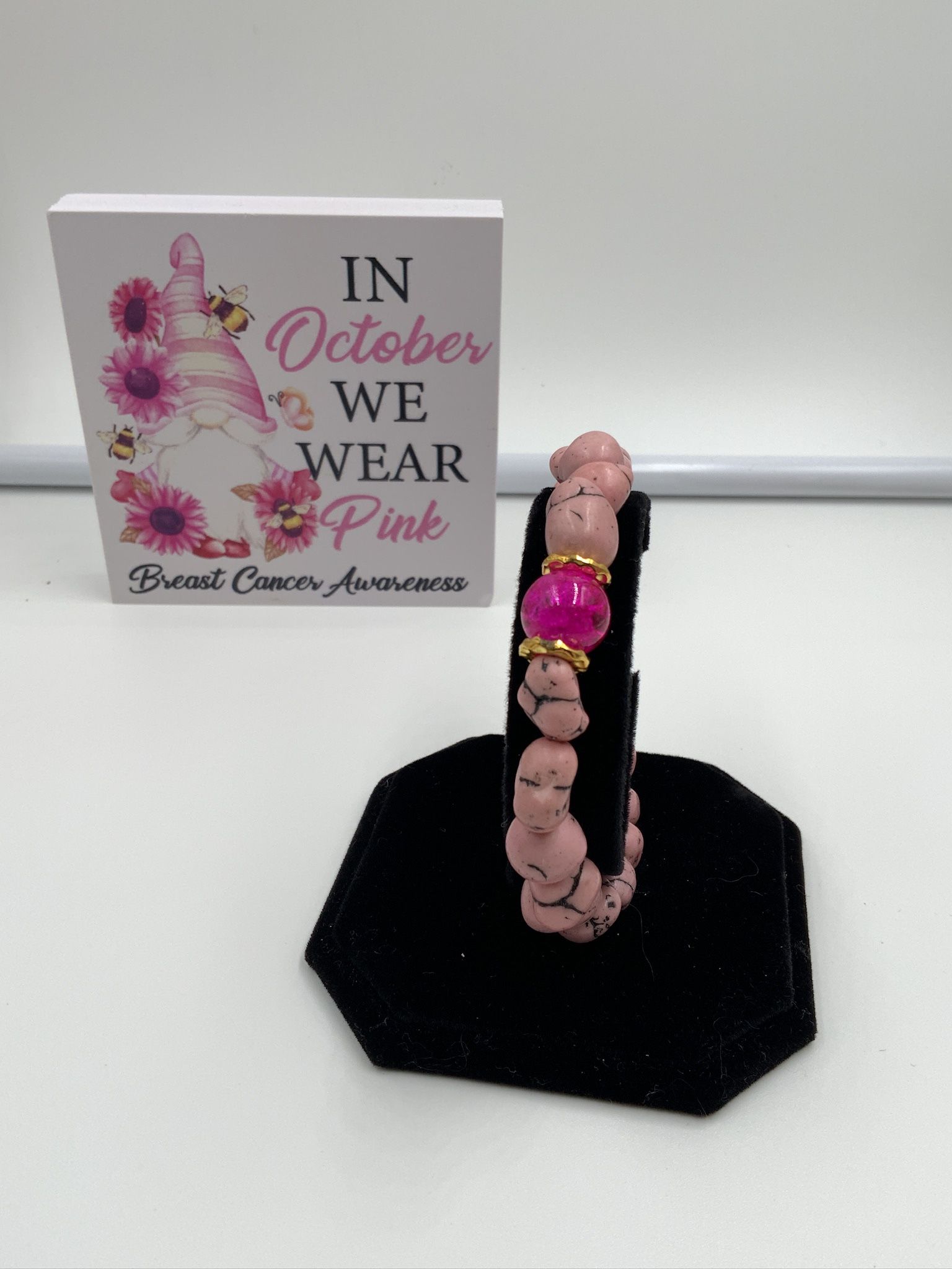 Custom Made Nugget Cancer Bracelet 
