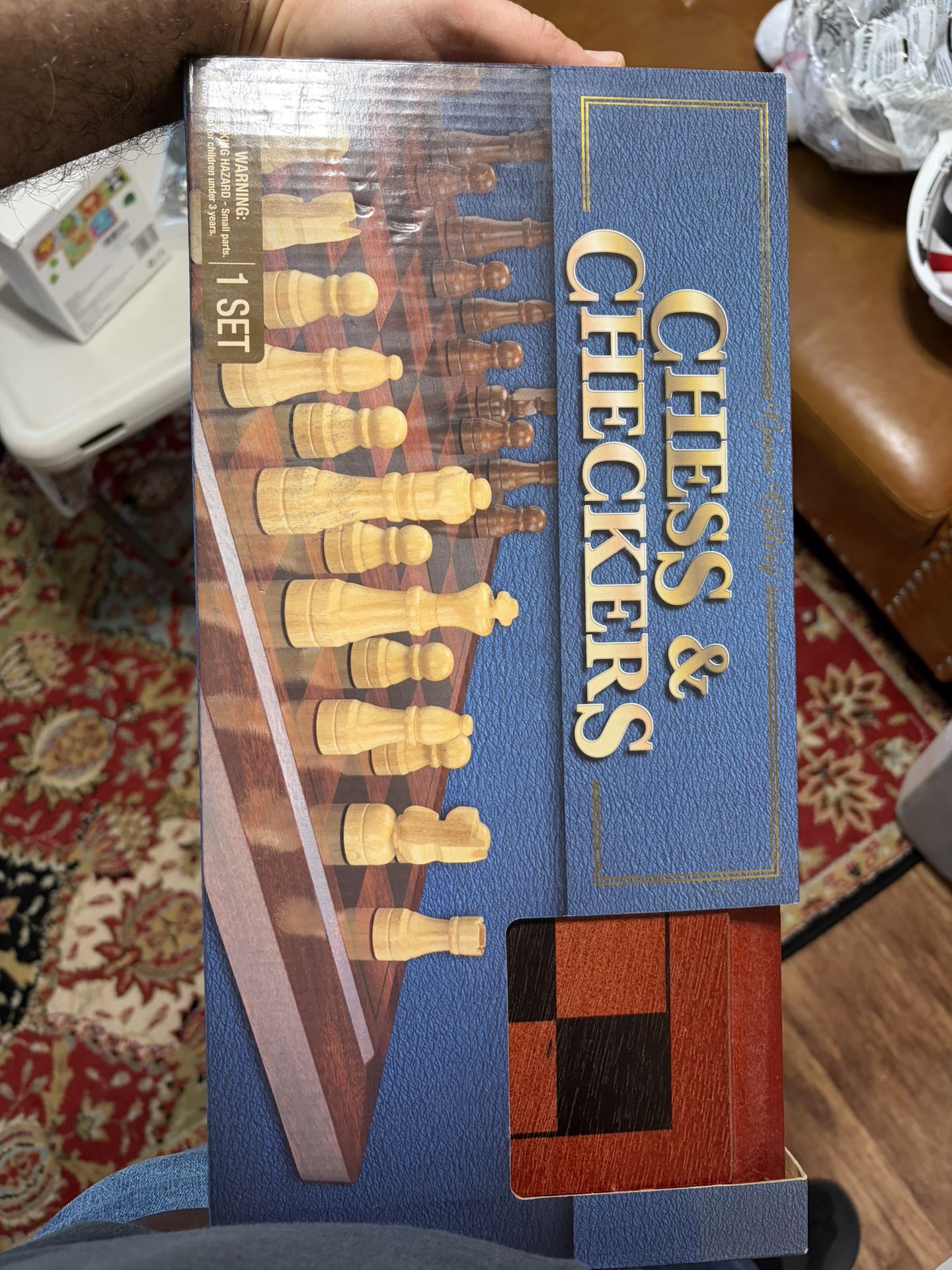 Chess Set & Checkers Board Game