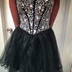 Corset Black Dress 