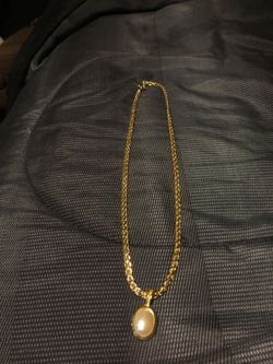 Gold plated chain and charm