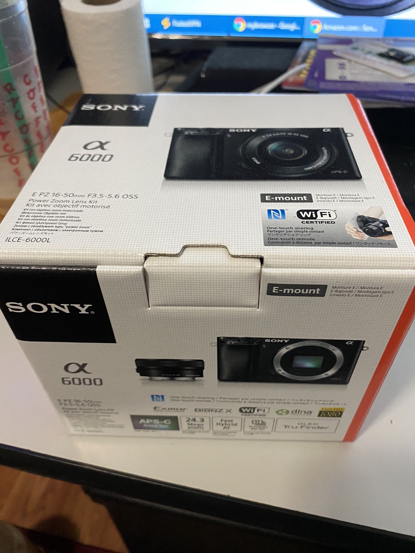 New Sony Alpha a6000 Mirrorless Digital Camera $400