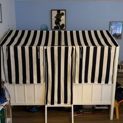 Little Seeds Twin Metal Loft Bed