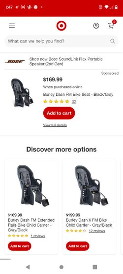 Burley Dash Kids Bike Seat