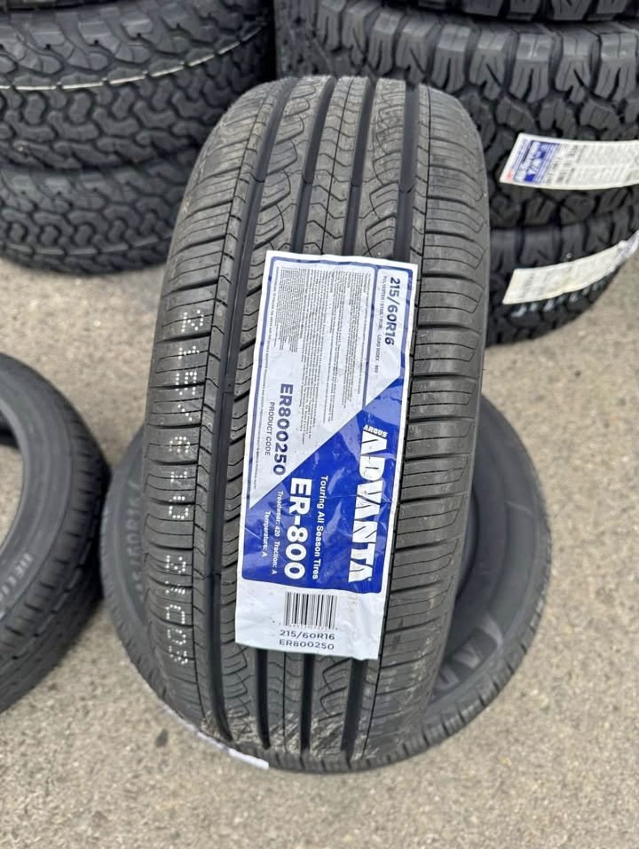 215/60R16 Advanta ER800 95V Brand New 4 Tires Free Mount Balance installed 215/60/16