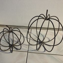 Metal & Ceramic Pumpkin Candle Holders (all for $10)