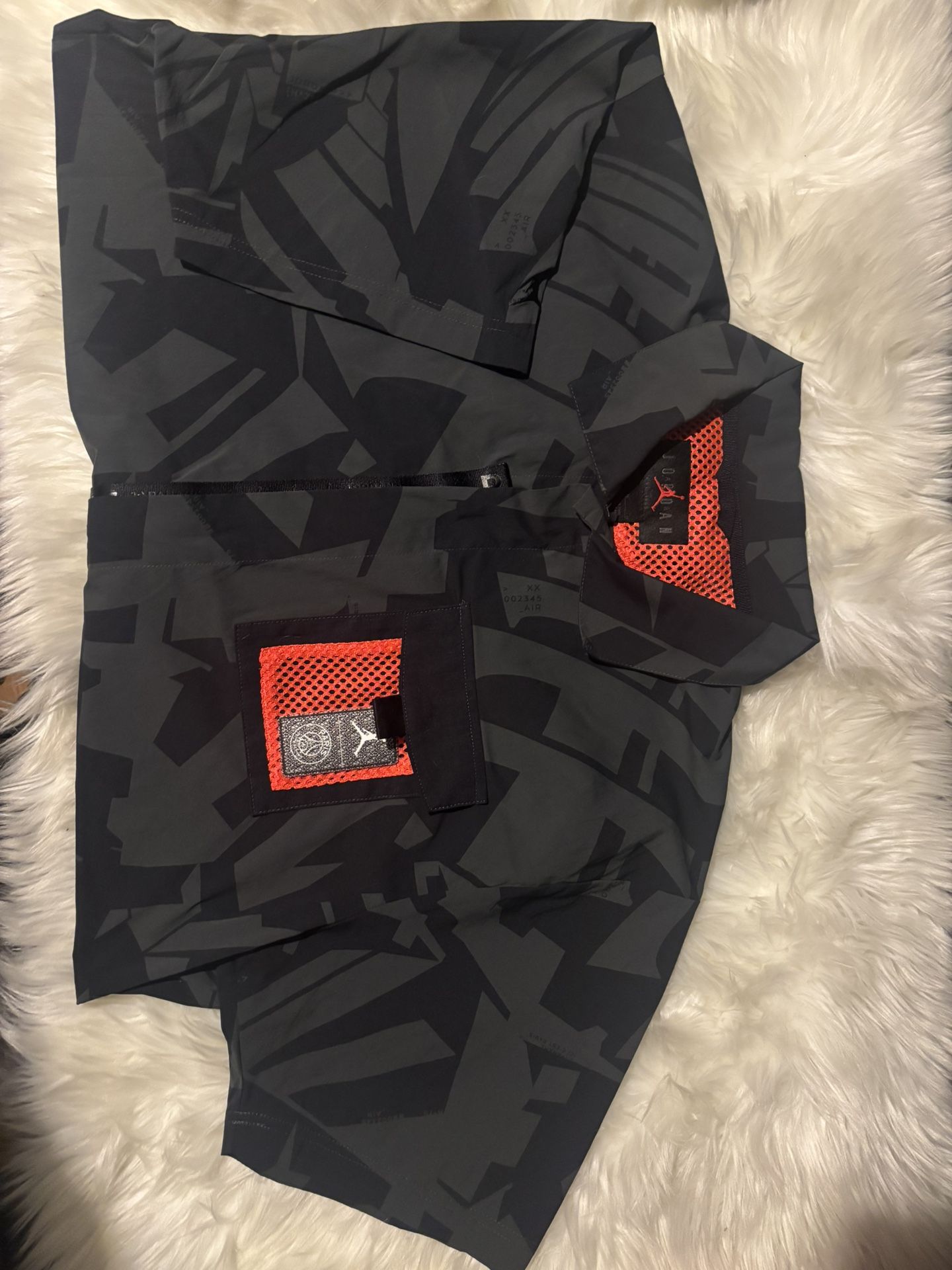 Jordan X PSG Short Sleeve Zip Up Shirt