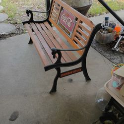 Inside or Outside Bench Coca Cola