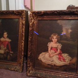 Pair of antique paintings accepting offers if you don't know your art don't make an offer