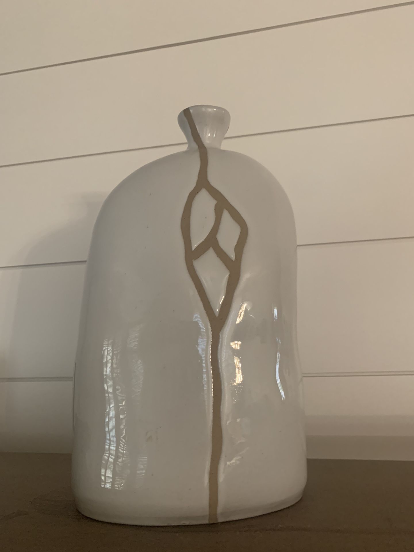 White Vase-Crate And Barrel