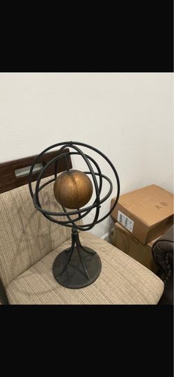 Decorative Adjustable Sphere Globe – Metal Tabletop Decor