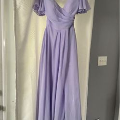 Bridesmaids Dress In Lilac