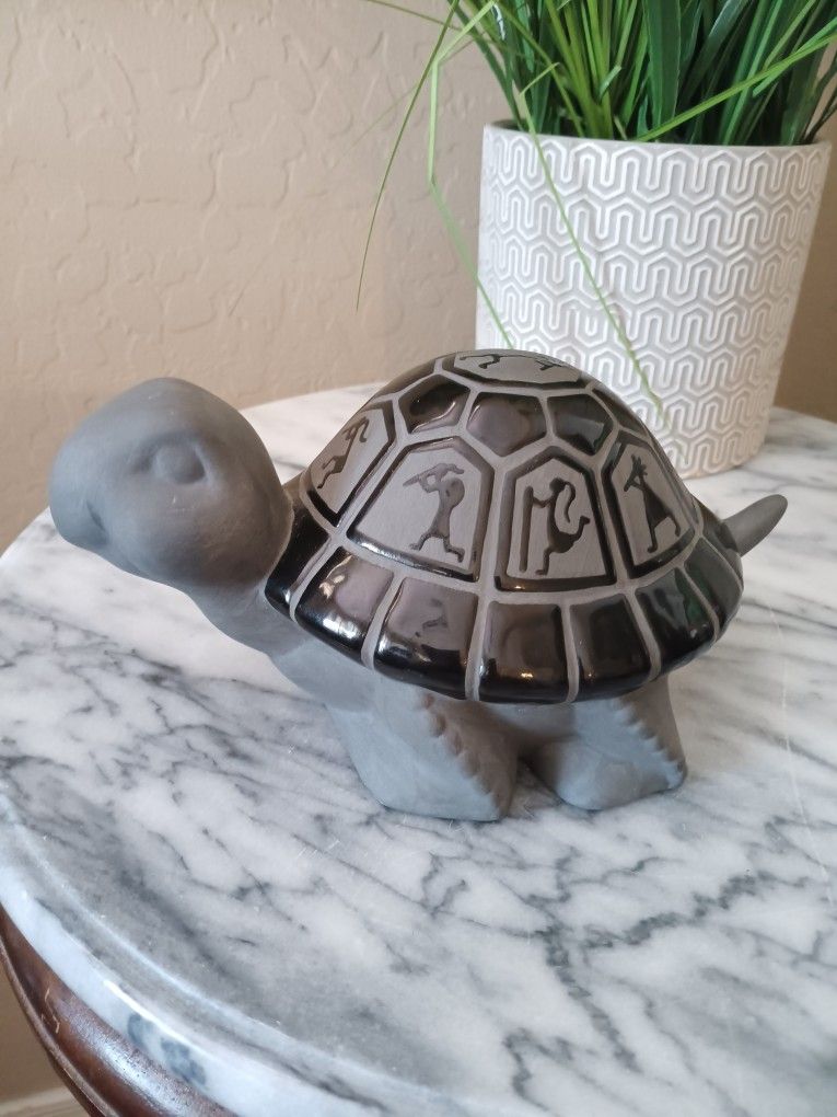 $35 Brenda Correa Signed 2011 San Juan Pueblo Black Pottery. Beautiful Condition, No Chips or Cracks. 8"