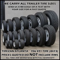 NEW TRAILER TIRES ALL SIZES 155 165 175 185 195 205 215 225 235 245 70 75 80 85 12 13 14 15 16 14.5 17.5 4.00-8 4.80-8 5.70-8 4.00-10 4.30-10 5.70-10