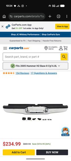 95' Tacoma back bumper (chrome(