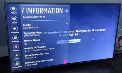 LG 55” 4K Smart TV