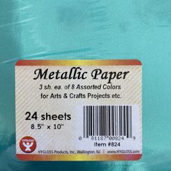 Crafts!!!!! 35 Sheets Cholographic Opal Chrome & Vinyl Adhesive Metal Paper