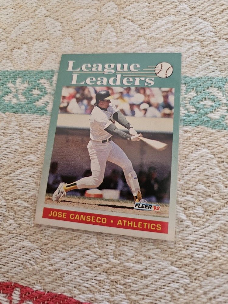Jose Canseco 1(contact info removed) Fleer Baseball Cards 