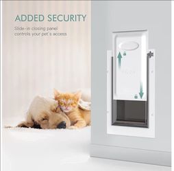 Small metal Wall pet door