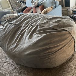 Free Giant Bean Bag Chair - Gray - 7’ By 4’ - Just Haul It Away