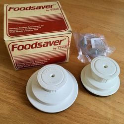 Foodsaver Vacuum Sealer Wide mouth and Regular mouth lids with hose and a box