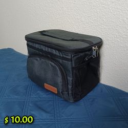 Extra charm Lunch Bag Black 