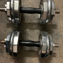 Chrome Weights With Handles 