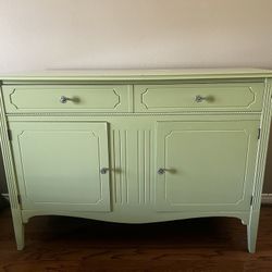 Mint-Lime Green Bar Hutch