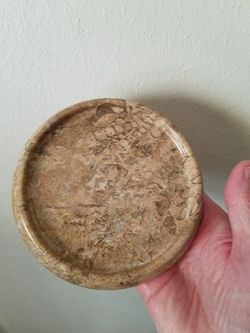 Marble Candle Holder. Or use it for anything. Heavy & Nice